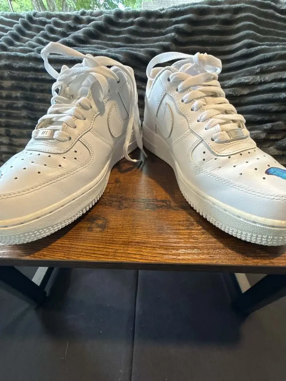 Nike Air Force 1 Low Custom Hand Painted Butterfly White Sneakers